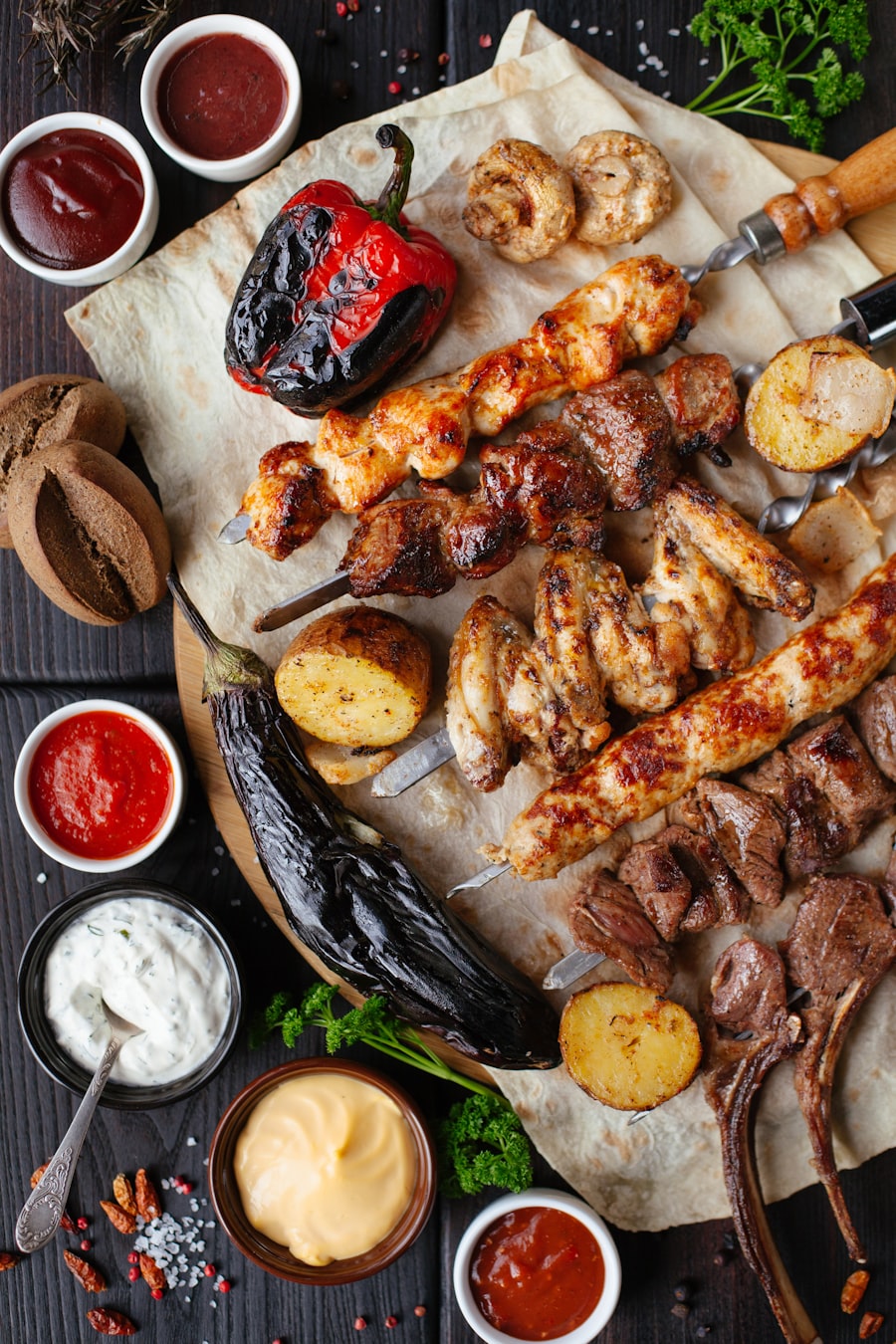 Grilled hibachi style food